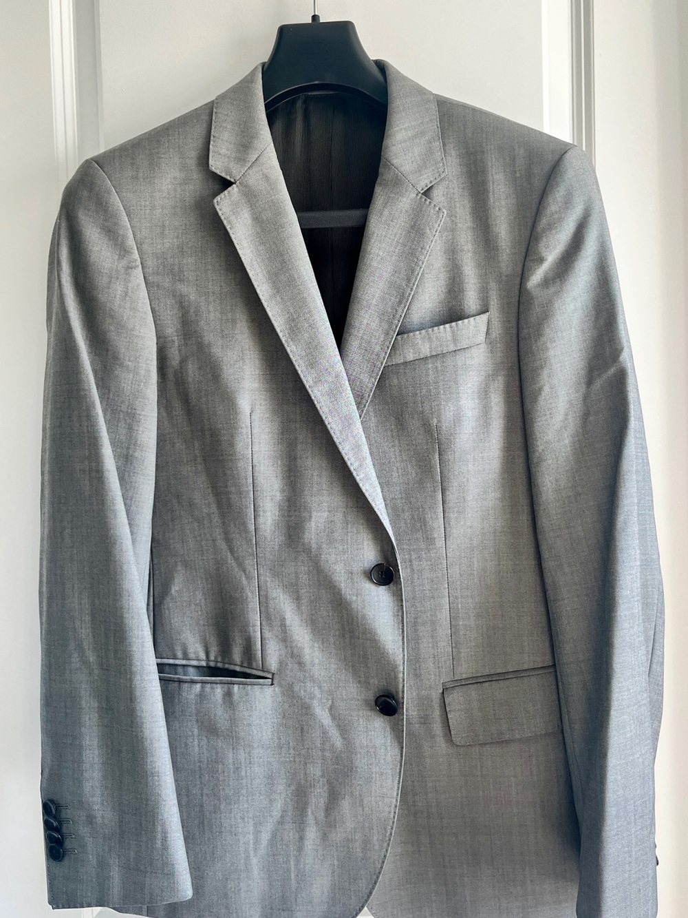 Hugo Boss Light Gray Two-Button Men's Blazer